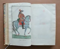 Costumes civils actuels de tous les peuples connus, dessinés d’après nature, gravés et coloriés.
Accompagnés d’une notice historique sur les mœurs, usages, coutumes, religions, fêtes, supplices, funérailles, sciences et arts, commerce, etc. de chaque peuple.
Rédigés par Sylvain Maréchal.
Seconde édition, revue et corrigée. - photo