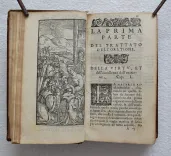 Trattato dell’oratione, & de la meditatione, nel quale si tratta de principali misteri della fede nostra, con altre cose di molto profitto al Christiano.
Composto per il R. Padre Luigi di Granata, dell’ordine de Padri Predicatori, et nuovamente tradotto dallo spagnuolo in italiano, per l’eccellente medico M. Vincenzo Buondi Mantouano. - photo