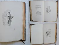 Le songe d’une nuit d’hiver / Pantomime inédite.
Dix compositions de Jules Chéret, gravées à l’eau-forte par Bracquemond. - photo