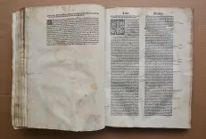 Agonis senensi super quarta folio en primi Avicenne preclara expositio cum annotationibus Jacobi de Partibus [suive de :] [Galien] / Expositio Jacobi de Forlivio super libros legnicum questionibus eiusdem (…). - photo