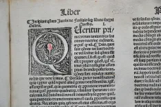 Agonis senensi super quarta folio en primi Avicenne preclara expositio cum annotationibus Jacobi de Partibus [suive de :] [Galien] / Expositio Jacobi de Forlivio super libros legnicum questionibus eiusdem (…). - photo