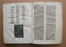 Agonis senensi super quarta folio en primi Avicenne preclara expositio cum annotationibus Jacobi de Partibus [suive de :] [Galien] / Expositio Jacobi de Forlivio super libros legnicum questionibus eiusdem (…). - photo