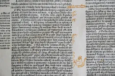 Agonis senensi super quarta folio en primi Avicenne preclara expositio cum annotationibus Jacobi de Partibus [suive de :] [Galien] / Expositio Jacobi de Forlivio super libros legnicum questionibus eiusdem (…). - photo