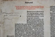 Agonis senensi super quarta folio en primi Avicenne preclara expositio cum annotationibus Jacobi de Partibus [suive de :] [Galien] / Expositio Jacobi de Forlivio super libros legnicum questionibus eiusdem (…). - photo
