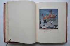 Le mariage basque.
Illustré de huit eaux-fortes en couleurs gravées en deux planches par André Lambert, d’après les aquarelles de Ramiro Arrue.
Ornements typographiques dessinés par R. Arrue, gravés sur bois par A. Lambert - photo