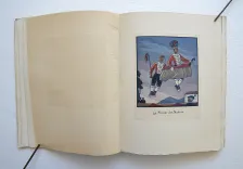 Le mariage basque.
Illustré de huit eaux-fortes en couleurs gravées en deux planches par André Lambert, d’après les aquarelles de Ramiro Arrue.
Ornements typographiques dessinés par R. Arrue, gravés sur bois par A. Lambert. - photo