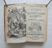 Paraphrase des litanies de Notre Dame de Lorette, par un serviteur de Marie.
Première édition. Avec permission de l’Ordinaire. - photo