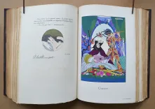 Album mensuel d’Art et de Littérature.
Sous la direction littéraire de Monsieur Jean Hermanovits. Sous la direction artistique de Monsieur Brunelleschi.
Imprimé par M. François Bernouard. Enluminé par M. Jean Saudé.
Le tirage de cet album est restreint à huit cents exemplaires (n°213). - photo