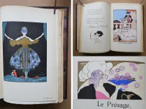 Album mensuel d’Art et de Littérature.
Sous la direction littéraire de Monsieur Jean Hermanovits. Sous la direction artistique de Monsieur Brunelleschi.
Imprimé par M. François Bernouard. Enluminé par M. Jean Saudé.
Le tirage de cet album est restreint à huit cents exemplaires (n°213). - photo