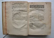 Tableau de l’inconstance des mauvais anges et démons, où il est amplement traicté des sorciers & de la sorcelerie.
Livre très utile et nécessaire, non seulement aux juges, mais à tous ceux qui vivent sous les loix chrestiennes.
Avec, un discours contenant la procédure faicte par les inquisiteurs d’Espagne & de Navarre, à 53 magiciens, apostats, juifs & sorciers, en la ville de Logrogne en Castille, le 9 novembre 1610. En laquelle on voit, combien l’exercice de la justice en France, est plus juridiquement traicté, & avec de plus belles formes qu’en tous autres Empires, Royaumes, Républiques & Estats. - photo