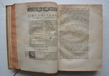 Tableau de l’inconstance des mauvais anges et démons, où il est amplement traicté des sorciers & de la sorcelerie.
Livre très utile et nécessaire, non seulement aux juges, mais à tous ceux qui vivent sous les loix chrestiennes.
Avec, un discours contenant la procédure faicte par les inquisiteurs d’Espagne & de Navarre, à 53 magiciens, apostats, juifs & sorciers, en la ville de Logrogne en Castille, le 9 novembre 1610. En laquelle on voit, combien l’exercice de la justice en France, est plus juridiquement traicté, & avec de plus belles formes qu’en tous autres Empires, Royaumes, Républiques & Estats. - photo