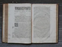 Décade contenant la vie et gestes de Henry le Grand, Roy de France et Navarre IIII° du Nom.
En laquelle est représenté l’Estat de la France depuis le dernier traicté de Cambray 1559. Jusques à la mort dudict Seigneur, icelle comprise, avec ce qui c’est faict & passé incontinent après icelle : les grandeurs des deux couronnes de France & de Navarre & les droicts dudit Seigneur sur plusieurs grandes terres & seigneuries. - photo