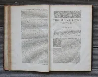 Décade contenant la vie et gestes de Henry le Grand, Roy de France et Navarre IIII° du Nom.
En laquelle est représenté l’Estat de la France depuis le dernier traicté de Cambray 1559. Jusques à la mort dudict Seigneur, icelle comprise, avec ce qui c’est faict & passé incontinent après icelle : les grandeurs des deux couronnes de France & de Navarre & les droicts dudit Seigneur sur plusieurs grandes terres & seigneuries. - photo