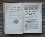Bibliothèque historique de la France, contenant le catalogue des ouvrages, imprimés & manuscrits, qui traitent de l’histoire de ce royaume, ou qui y ont rapport (…). - photo