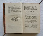 Causes célèbres, curieuses et intéressantes de toutes les cours souveraines du Royaume, avec les jugemens qui les ont décidés. - photo
