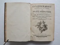 La géographie rendue aisée, ou traité méthodique pour apprendre la géographie ; rangé dans un ordre nouveau, propre à faciliter l’étude de cette science.
Avec un abrégé de la sphère, & une table très-ample en forme de dictionnaire. - photo