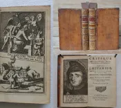 Critique historique, politique, morale, économique, & comique sur les lotteries, anciennes, & modernes, spirituelles, & temporelles. Des États, & des Églises.
Avec des considérations sur l’ouvrage & sur l’auteur. - photo