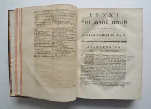 Essai philosophique concernant l’entendement humain, ou l’on montre quelle est l’étendue de nos connaissances certaines, et la manière dont nous y parvenons.
Traduit de l’anglois par M. Coste.
Quatrième édition, revue, corrigée, & augmentée de quelques additions importantes de l’auteur qui n’ont paru qu’après sa mort, & de plusieurs remarques du traducteur, dont quelque-unes paraissent pour la première fois dans cette édition. - photo