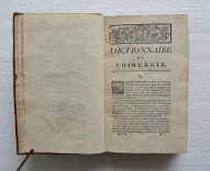 Dictionnaire de chirurgie, communiqué à l’Encyclopédie par M. Louis, secrétaire perpétuel de l’Académie Royale de Chirurgie, professeur royal de physiologie (…).
Extrait et rédigé par M.P.F. Docteur en Médecine & membre de plusieurs Académies. - photo