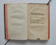 Lettres familières.
Nouvelle édition, augmentée de plusieurs lettres & autres ouvrages du même auteur, qui ne se trouvent point dans les éditions précédentes [suivi de] : Réponse aux observations sur l’Esprit des loix. - photo
