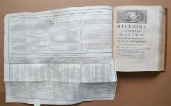 Histoire générale de la Chine, ou annales de cet Empire.
Traduites du Tong-Kien-Kang-Mou, par le feu Père Joseph-Anne-Marie de Moyriac de Mailla, jésuite François, missionnaire à Pékin.
Publiées par M. l’Abbé Grosier, et dirigées par M. Le Roux des Hautesrayes (…)
Ouvrage enrichi de figures & de nouvelles cartes géographiques de la Chine ancienne & moderne, levées par ordre du feu Empereur Kang-Hi, & gravées pour la première fois. - photo