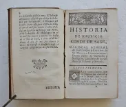 « Impression de Saint-Sébastien. »
Historia de Mauricio, Conde de Saxe (…).
Contiene todas las particularidades de su vida, desde su nacimiento, basta su muerte, con muchas anecdotas curiosas, è interessantes : compuesta en la idioma Francès.
Traducida al Español, por D. Joseph Francisco de Lapaza y Sarria. - photo