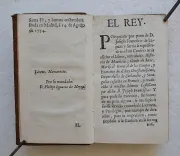 « Impression de Saint-Sébastien. »
Historia de Mauricio, Conde de Saxe (…).
Contiene todas las particularidades de su vida, desde su nacimiento, basta su muerte, con muchas anecdotas curiosas, è interessantes : compuesta en la idioma Francès.
Traducida al Español, por D. Joseph Francisco de Lapaza y Sarria. - photo