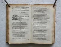 Les vrayes centuries et prophéties de Maistre Michel Nostradamus.
Où se void représenté tout ce qui s’est passé, tant en France, Espagne, Italie, Allemagne, Angleterre, qu’autres parties du monde.
Revues & corrigées suyvant les premières éditions imprimées en Avignon en l’an 1556 & à Lyon en l’an 1558 & autres.
Avec la vie de l’Autheur. - photo