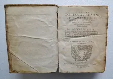 Histoire de Foix, Béarn, et Navarre, diligemment recueillie, tant des précédens historiens, que des archives desdites maisons.
En laquelle est exactement monstrée l’origine, accroissemens, alliances, généalogies, droicts, & successions d’icelles, iusques à Henri IIII, Roy de France & de Navarre, Seigneur souverain de Béarn, & Comte de Foix, à présent régnant. - photo