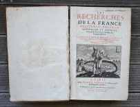 Les recherches de la France.
Augmentées en cette dernière édition de trois livres entiers, outre plusieurs chapitres entrelassez en chacun des autres livres, tirés de la bibliothèque de l’auteur. - photo