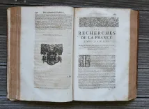 Les recherches de la France.
Augmentées en cette dernière édition de trois livres entiers, outre plusieurs chapitres entrelassez en chacun des autres livres, tirés de la bibliothèque de l’auteur. - photo