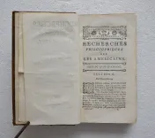 Recherches philosophiques sur les Américains, ou Mémoires intéressants pour servir à l’histoire de l’espèce humaine.
Avec une dissertation sur l’Amérique & les Américains, par Dom Pernetty. - photo