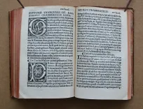 C. Plinii Secundi Novocomensis. Epistolarum libri decemquibus multæ habentur epistolæ non ante impressæ. Tum græca correcta, & suis locis restituta, atque rejectis adulterinis, vera reposita. Item fragmentatæ epistolæ, integræ factæ. In medio etiam epistole libri octavi De Clitumno fonte non solum vertici calx additus, et calci vertex, sed decem quoque epistolæ interpositæ, ac ex nono libro octavus factus, et ex octavo nonus, idque beneficio exemplaris correctissimi, & miræ, ac potius venerandæ vetustatis.
Ejusdem Panegyricus Trajano imp. dictus.
Ejusdem De viris illustribus in re militari, et in administranda republica.
Suetonii Tranquilli De claris, grammaticis et rhetoribus.
Julii Obsequentis Prodigiorum liber. Epistolæ decimi libri ad Trajanum probantur esse Plinii in sequenti epistola. Inibi etiam liber de viris illustribus, non Tranquilli, sed Plinii esse onditur.
Omnoa haec per fidelissimum aldinum exemplar imressa greca preterea omnia collecta & ad verbum traducta sunt. - photo