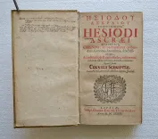 Hesiodi Ascraei, quae extant, cim notis, ex probatissimis quibusdam autoribus, brevissimis, selectissimisque.
Accedit insuper Pasoris Index (…). - photo