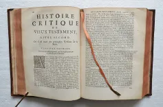 Histoire critique du Vieux Testament.
Nouvelle édition, & qui est la première imprimée sur la copie de Paris, augmentée d’une apologie générale & de plusieurs remarques critiques.
On a de plus ajouté à cette édition une table des matières, & tout ce qui a été imprimé jusqu’à présent à l’occasion de cette Histoire critique. - photo