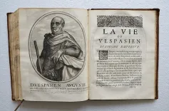 L’histoire des Empereurs romains, avec leurs portraicts en taille douce : efcrit en latin par Suetone, et nouvellement traduit, par Mr. Du Teil, Advocat en Parlement. - photo