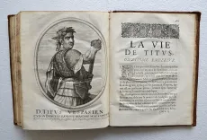 L’histoire des Empereurs romains, avec leurs portraicts en taille douce : efcrit en latin par Suetone, et nouvellement traduit, par Mr. Du Teil, Advocat en Parlement. - photo