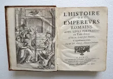 L’histoire des Empereurs romains, avec leurs portraicts en taille douce : efcrit en latin par Suetone, et nouvellement traduit, par Mr. Du Teil, Advocat en Parlement. - photo