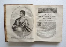 L’histoire des Empereurs romains, avec leurs portraicts en taille douce : efcrit en latin par Suetone, et nouvellement traduit, par Mr. Du Teil, Advocat en Parlement. - photo