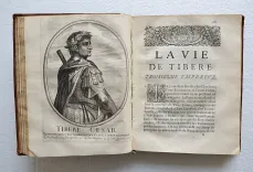 L’histoire des Empereurs romains, avec leurs portraicts en taille douce : efcrit en latin par Suetone, et nouvellement traduit, par Mr. Du Teil, Advocat en Parlement. - photo