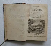 Voyages de Gulliver, traduits de l’anglais, de Swift, par l’abbé Des Fontaines.
Édition ornée de douze gravures. - photo