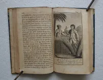 Voyages de Gulliver, traduits de l’anglais, de Swift, par l’abbé Des Fontaines.
Édition ornée de douze gravures. - photo