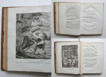Idylles de Théocrite, traduites en français par J.-B. Gail, professeur de littérature grecque au Collège de France.
Nouvelle édition, ornée de figures gravées d’après les dessins de Barbier & Boichot [suivi de] : Les amours de Léandre et de Héro, poème de Musée le Grammairien, traduit en français, avec le texte grec, la version latine, des notes critiques, & un index ; par J.-B. Gail. - photo