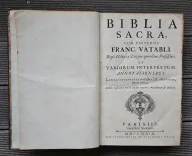 Biblia Sacra, cum universis Franc. Vatabli, regii hebraicae linguae quondam professoris, et variorum interpretum, annotationibus (…). - photo