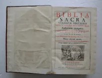 Biblia Sacra – Vulgate editionis.
Sixti V & Clem. VIII Pont. Max. Auctoritate recognita.
Notis chronologicis, historicis, et geographicis illustrata, juxta editionem parisiensem Antonii Vitre (…). - photo