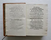 Vida, e virtudes heroycas da Augustissima Emperatriz Leonor Magdalena Thereza, esposa de Leopoldo o grande Emperador dos romanos, dedicada a Serenissima Senhora Infante de Portugal D. Maria (…).
Traduzida de Alemao em Portuguez por D. Joao Leopoldo Barao livre de Seegh (…). - photo