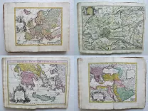 Samuelis Fabri Rect. Gymn. Norib. Atlas Scholastichodoeporicus oder immer stärcker anwachsender Schul- und Reisen-Atlas nach der schwer- und beschwerlichen Last erleichtert und bequemer gemacht sowohl in denen Alten für die gelehrte; als auch in denen Neusten kleinen, doch vollständigen Mappen, für die jenige, welche in denen Land-Charten noch unerfahren vom Neuen ausgefertigt von Christoph Weigel. Der Kaiserl. Reichs Post gegen-über wohnhafft in Nürnberg. - photo