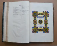 Monuments français inédits pour servir à l’histoire des arts depuis le VI° siècle jusqu’au commencement du XVII°.
Choix de costumes civils et militaires, d’armes, armures, instruments de musique, meubles de toute espèce, et de décorations intérieures et extérieures des maisons, dessinés, gravés et coloriés d’après les originaux.
Classés chronologiquement et accompagnés d’un texte historique par André Pottier. - photo