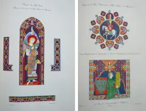 Monuments français inédits pour servir à l’histoire des arts depuis le VI° siècle jusqu’au commencement du XVII°.
Choix de costumes civils et militaires, d’armes, armures, instruments de musique, meubles de toute espèce, et de décorations intérieures et extérieures des maisons, dessinés, gravés et coloriés d’après les originaux.
Classés chronologiquement et accompagnés d’un texte historique par André Pottier. - photo